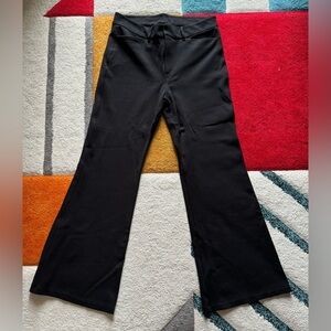 Old navy flared black trousers - sz 10